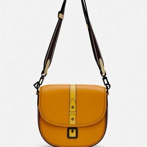 Coach Hitch Leather Crossbody Bag with Trompe L'oeil